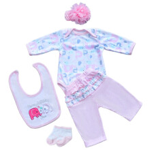Maihao Reborn Baby Dolls Roushed para 11-22 polegadas rec   m-nascidas bonecas bonecas meninas bonecas roupas de roupa de roupa de roupa Acess   rios