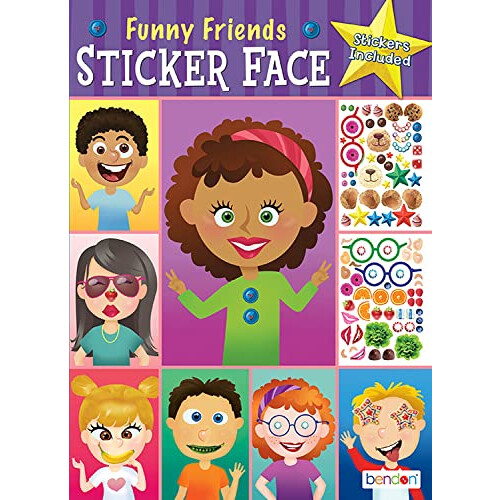 Bendon Create-A-Face Sticker Pad (Funny Faces)