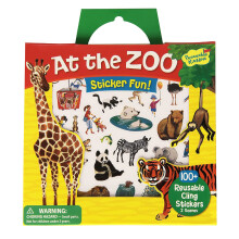 Peaceable Kingdom Press Sticker Fun! At The Zoo Reusable Sticker Tote