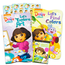 Pacote de atividades Dora The Explorer ~ Pacote com 2 livros de tabuleiro e adesivos!