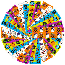 kortes 100-Sheets Kids Halloween Stickers Over 1320pcs for Kids and Adult Vinyl Waterproof Halloween Pumpkin Stickers for Halloween Gifts and Ki