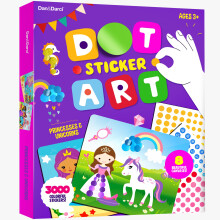 Dot Stickers Umen pro deti - Samolepkov knihy pro batolata 2-4 roky - Umen a remesla pro deti ve veku 2-4 3-5 4-6 - 4 roky star dvka drky k nar