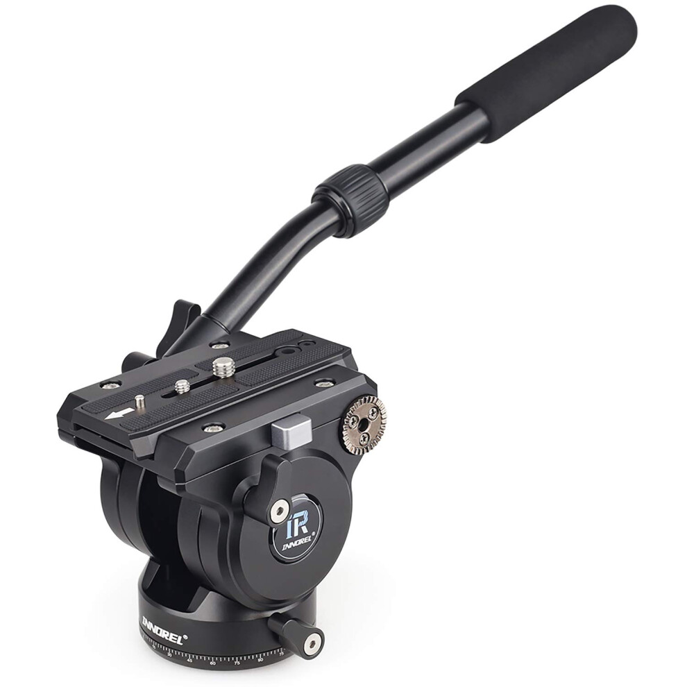 Video Fluid Head Tripod Drag Pan Head Innorel H90 Cnc All Metal Panoramic Tripod Head For Dslr Cameras Camcorders Tripod Monopod With 3/8 1/4 Mounting 722704757706