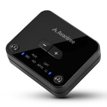 Avantree Audikast Plus - Bluetooth 5.3 Audio Transmitter for TV  Boosted Optical Volumes  aptX Low Latency & Adaptive  Qualcomm Chipset  100ft Range