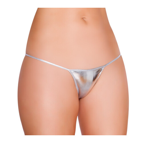 Metallic G-String Silver - One Size