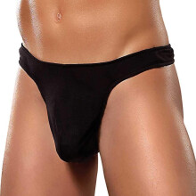 Magic Silk Pouch Thong Zwart Klein