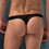 Magic Silk Pouch Thong Zwart Klein 2