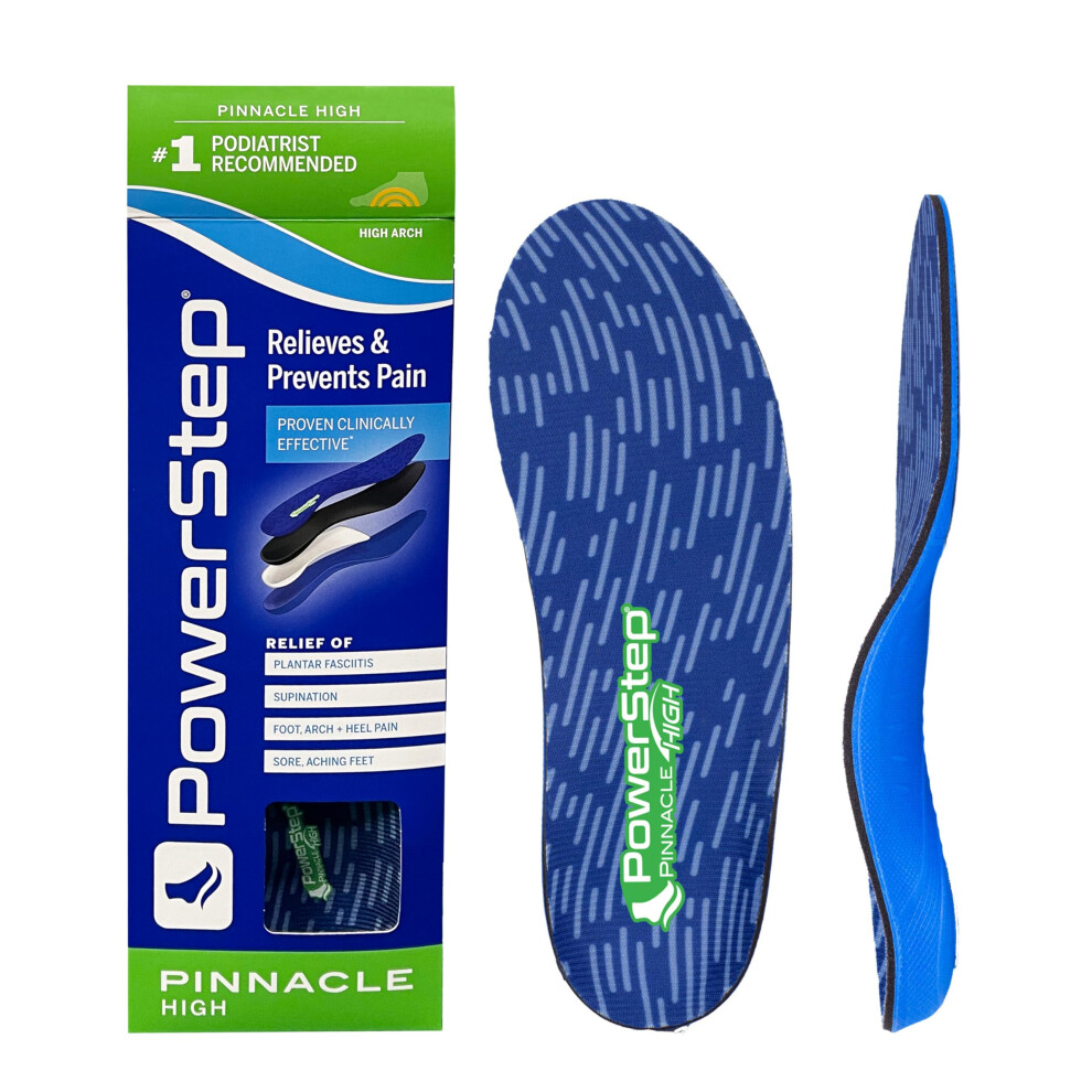 Soletta Powerstep Unisex Per Adulti Pinnacle High Blu/Verde Scuro, Taglia S Da Uomo 8-8,5 / S Da Donna 10-10,5 Usa-image