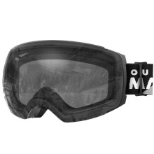 OutdoororMaster Ski Goggles Pro - lente intercambiabile senza cornice 100% Uv400 Protezione Goggles Snow for Men & Women (Black Frame VLT 99% Lence t