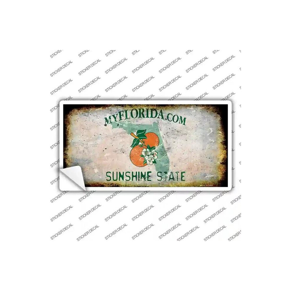 Smart Blonde Lp-8126S-S Florida State Rusty Novelty Sticker Decal - Small 792636485916