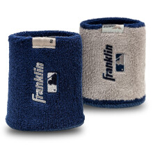 Franklin Sports MLB 4.0" X-Vent Pro Polsini Reversibili, Blu & Grigio