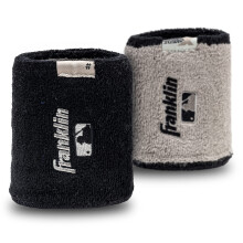 Franklin Sports MLB Polsini - Xvent - Baseball + Softball - 4 pollici - Traspirante + Durevole - Nero/Grigio