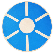 Tabla de equilibrio de madera antideslizante BalanceFrom, entrenador de core, 15,55 pulgadas de di   metro y rotaci   n de 360 grados para entrenamie