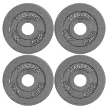 Barre olympique CAP Barbell, 5 pouces, gris, 2,3 kg - Ensemble de 4 disques