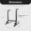 BalanceFrom Multi-Function Dip Stand Dip Station Dip bar with Improved Structure Design  500-Pound Capacity  Black 4