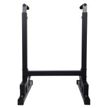 BalanceFrom Multi-Function Dip Stand Dip Station Dip bar with Improved Structure Design  500-Pound Capacity  Black