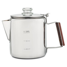 COLETTI Bozeman Percolator Coffee Pot - Coffee Percolator  Camping Coffee Pot - Americas Favorite Percolator - NO Aluminum or Plastic [6 cup]
