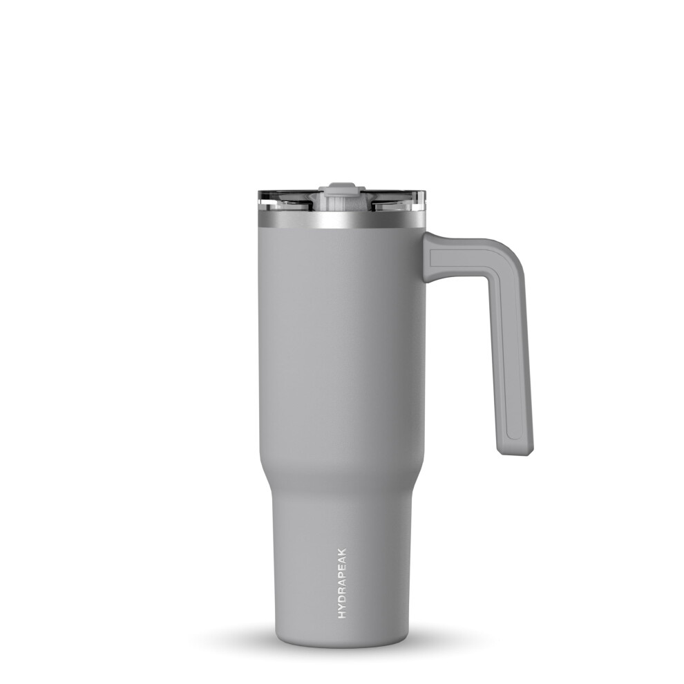 Hydrapeak Voyager 32 Oz Becher Mit Henkel Und Strohhalmdeckel | Wiederverwendbare Edelstahl-Wasserflasche, Reisebecher, Getr Nkehalter-Freundlich-image