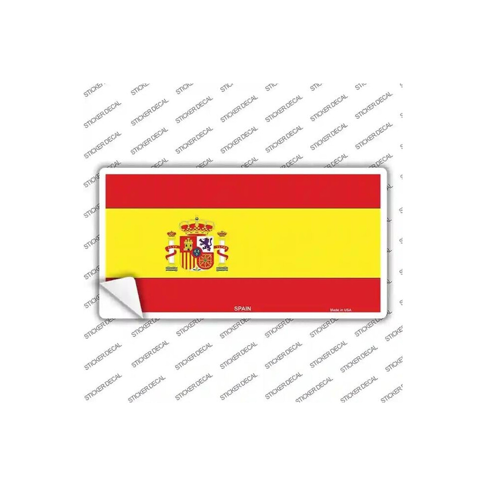 Smart Blonde Lp-496S-S Spain Flag Novelty Sticker Decal - Small 792636454714