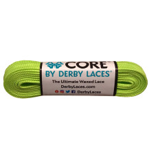 Derby Laces CORE keskeny, 6 mm-es viaszos csipke mukorcsolyhoz, grkorcsolya csizmhoz s norml cipohz (Lime Green, 45 hvelyk / 114 cm)