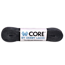 Derby Laces CORE keskeny, 6 mm-es viaszos csipke mukorcsolya grkorcsolya csizmhoz s norml cipohz (palaszrke 96 hvelyk / 244 cm)