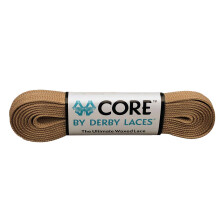 Derby Laces CORE keskeny 6 mm-es viaszos csipke mukorcsolya grkorcsolya csizmhoz s norml cipohz (Coffee Latte Brown 108 hvelyk / 274 cm)