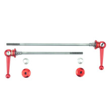 2Pcs ycle Skewers Ultralight Titanium Alloy Quick Release Skewers Set Bike Replacement Repair Parts Accessory For Mtb Road Bike (Red) Lightweight Quic