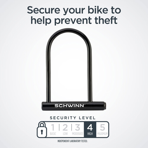 Schwinn ??e?da??? p?d???t?? Schwinn Basic U Lock ?e 2 ??e?d??, ?a???, asfa?e?a? ep?p?d?? 4 1