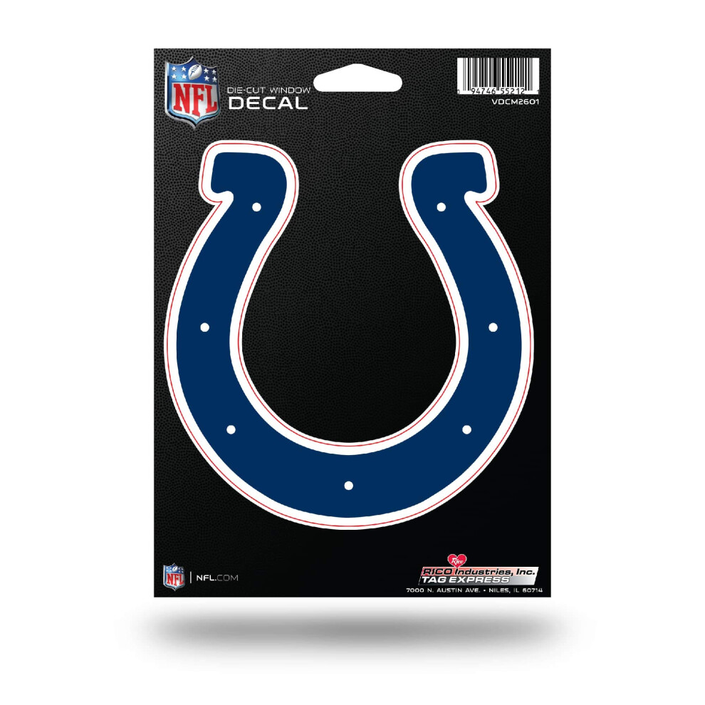 Rico Industries Nfl Football Indianapolis Colts Medium Die Cut Decal 5 X 7- 094746552121