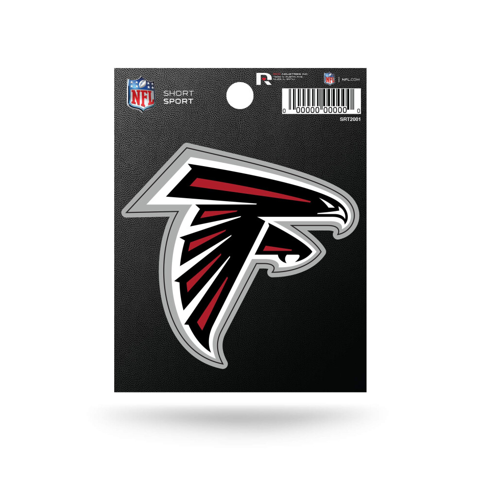 Rico Industries Nfl Football Atlanta Falcons Short Sport Decal 3.75' X 4.75' Die Cut Team Logo Short Sport Decal 767345122131