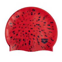 Gorro de nataci n unisex con estampado de silicona Arena Junior para ni os y ni as, c modo y duradero, talla nica, con lunares.