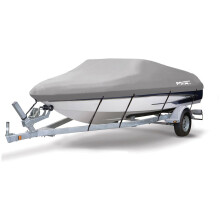 Telo copribarca trasportabile MSC Heavy Duty Oxford Ployester, adatto per imbarcazioni Runabout a tre scafi con scafo a V (Modello E - Lunghezza: