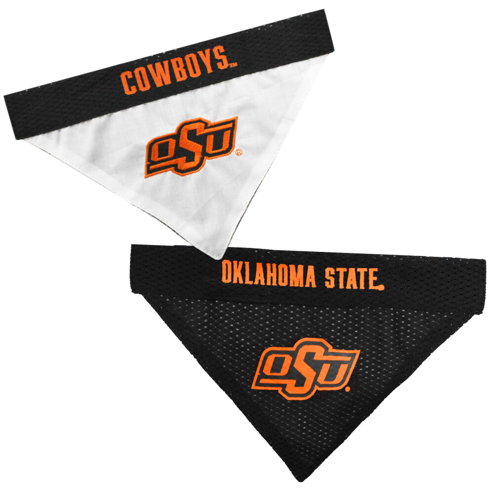 Pets First Collegiate Pet Accessories Reversible Bandana Oklahoma State Cowboys Large/X-Large-image
