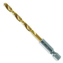 BOSCH TI2138IM 1-teilig 11/64 Zoll x 3-1/4 Zoll Titan-Nitrid-beschichteter Metallbohrer