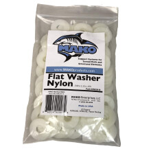 MAKO Nylon litteät aluslevyt 100 kpl per pussi 1/2"""" x 1-1/4"""" x 1/8""""