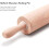 HelferX 9 inch Small Wooden Rolling Pin for Baking 4