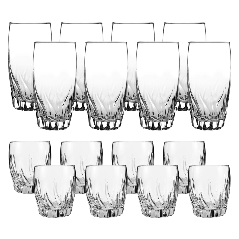 Anchor Hocking Central Park Drinking Glasses (16-Pieces dishwasher safe)