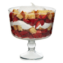 Libbey 1-osainen setti Selene jalallinen lasinen trifle-kulho 9 tuumaa 96 oz kirkas