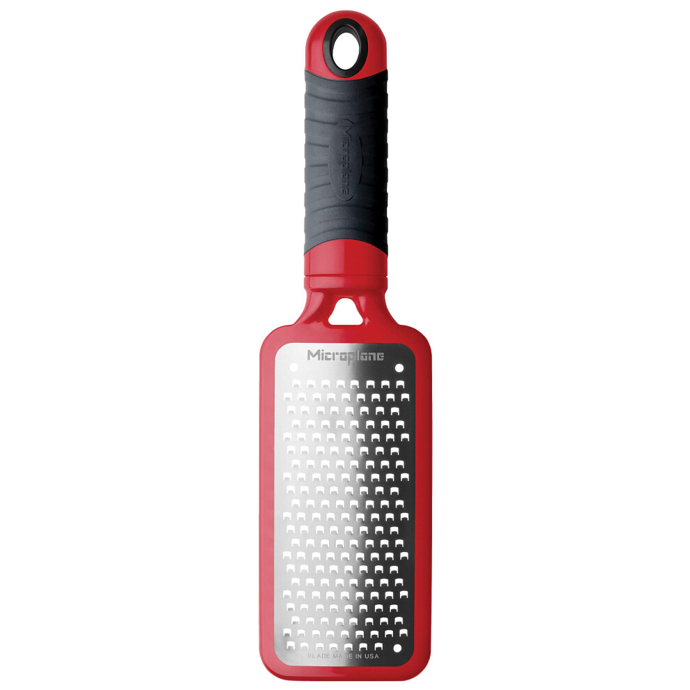 Microplane Home Series Hand Held Cheese Grater (Coarse  Red)