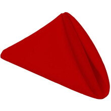 PLOYMONO Red Heavy Duty -kangaslautasliinat - 17 x 17 tuuman kiintet pestvt polyesterilautasliinat - 8 lautasliinan sarja, jossa on prmtyt reun