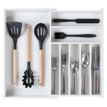 KitchenEdge Premium -hopea- ja ruokailuv linej rjestelij keitti n laatikostoon, elintarviketurvallinen, sopimuslaatuinen, laajennettavissa 10,5