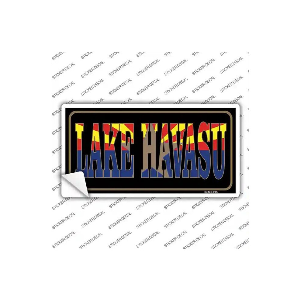 Smart Blonde Lp-1491S-Xl Lake Havasu Arizona Flag Novelty Sticker Decal - Extra Large 792636546990
