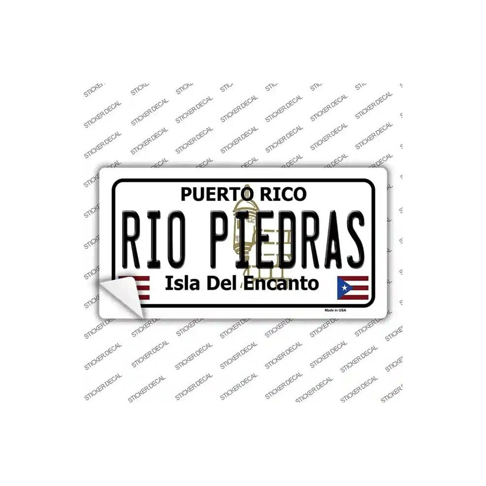 Smart Blonde Lp-4343S-L Rio Piedra Puerto Rico Novelty Sticker Decal - Large 792636555565