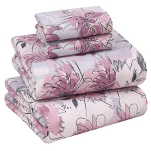 RUVANTI 100% Cotton Sheets - Crispy Cooling Percale Sheets for Queen Size Bed Breathable & Durable Queen Sheet Set 16 Inches Deep Pocket Bed Sheets