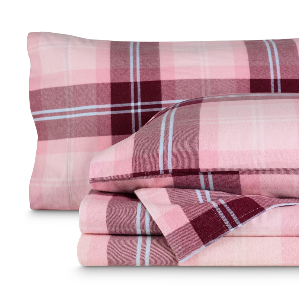 Parure de lit en flanelle Bare Home, 100 % coton, doux et velout   , poids lourd     Flanelle doublement bross   e pour plus de douceur et de confort