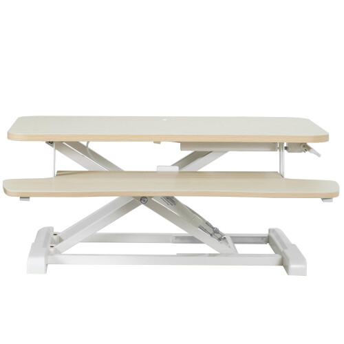 28 Inch Computer Stand VIVO 28 inch Desk Converter K Series Height Adjustable Sit to Stand ...
