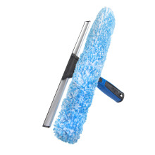 Unger Professional 2-in-1 Squeegee & Scrubber - 14 Window Cleaning Tool - Cleaning Supplies Squeegee for Window Cleaning Commercial & Residential
