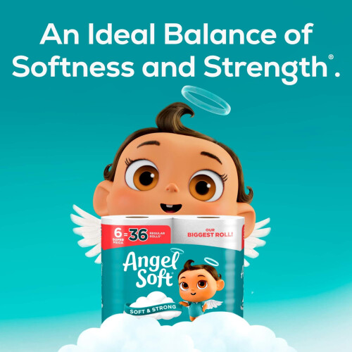 ?a?t? ??e?a? Angel Soft 6 Super Mega Rolls = 36 ?a?????? ????. ?a?a?? ?a? a??e?t??? ?a?t? ??e?a?. 1