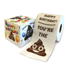 Gelukkige Verjaardag Toiletpapier Cadeau - Happy Bday Party Grappig Verjaardagscadeau Grap Toiletpapier Prank Nieuwigheid Unieke verjaardagscadeaus v