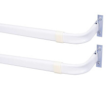 Blu-Pier Tech Heavy Duty Tija de blocare cu cusatura Tija pentru perdea 28 pna la 48 inci La?ime reglabila 2 1/2 inch Hardware de proiec?ie incl
